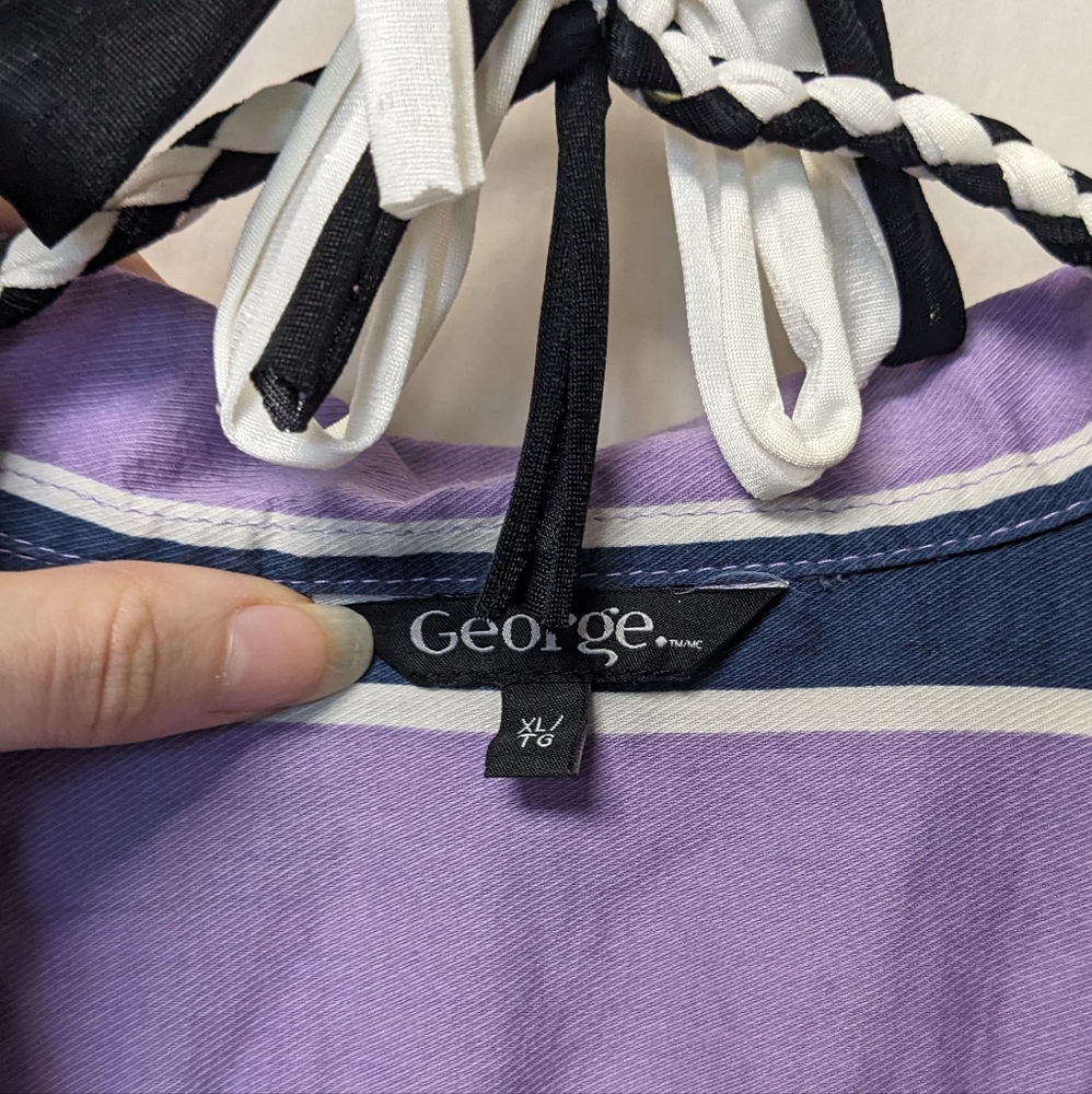 George Striped Button Up Tee - Picture 6 of 7